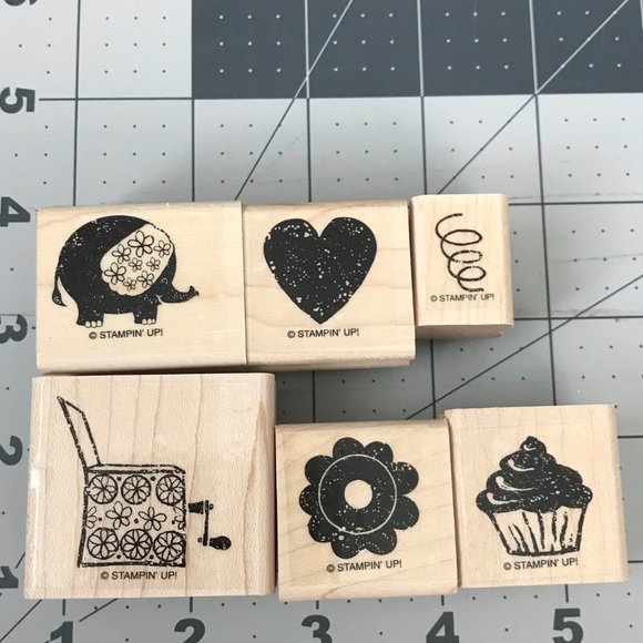 Stampin' Up! Carnival Set Rubber Stamps Set of 6 - Picture 5 of 5